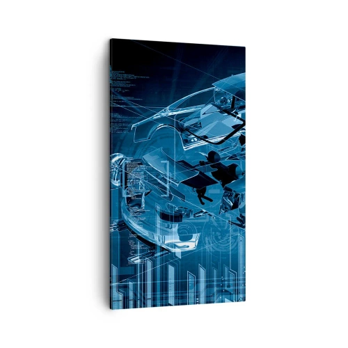 Tablou pe pânză - Anatomie inginerească - 45x80 cm