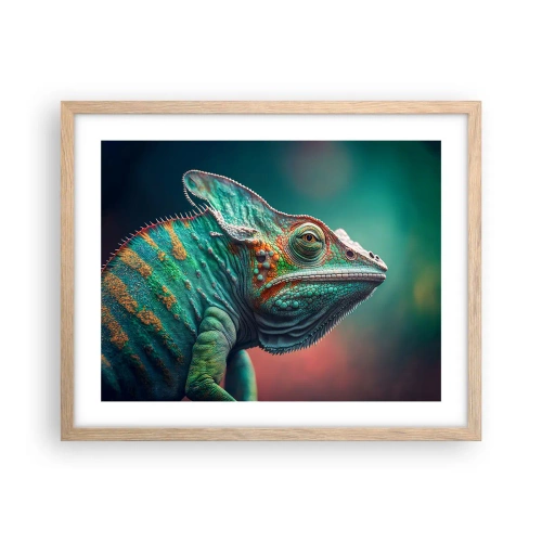 Poster în ramă de stejar deschis - Mă poți vedea? Nu e bine... - 50x40 cm