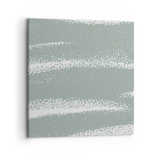 Tablou pe pânză - Abstracție în stil de iarnă - 70x70 cm