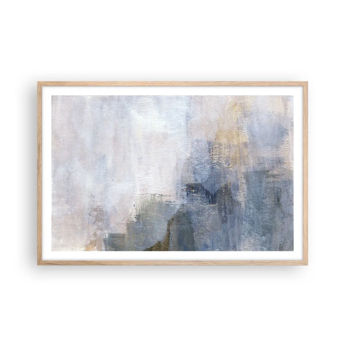 Poster în ramă de stejar deschis - Tonuri și acorduri de culoare - 91x61 cm