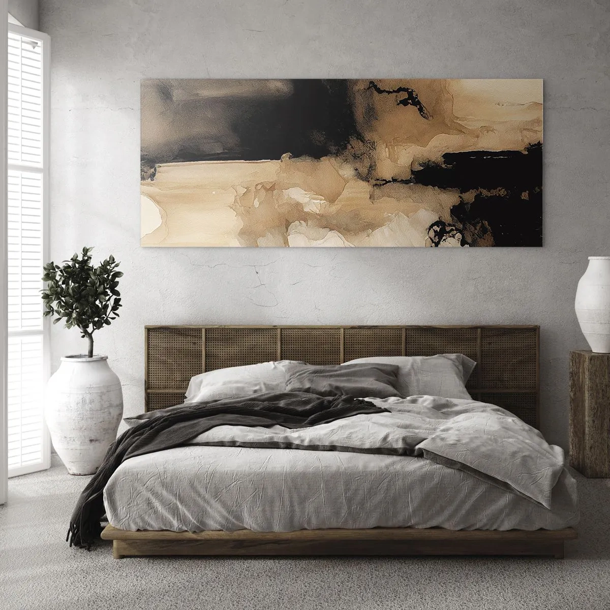Tablou pe sticlă - O abstractizare intrigantă - 100x40 cm