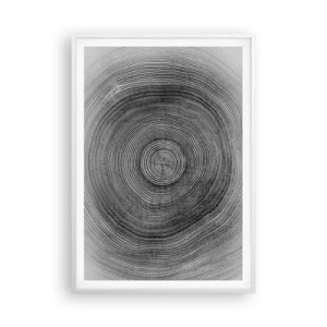 Poster în ramă albă - Un semn al vremurilor - 70x100 cm