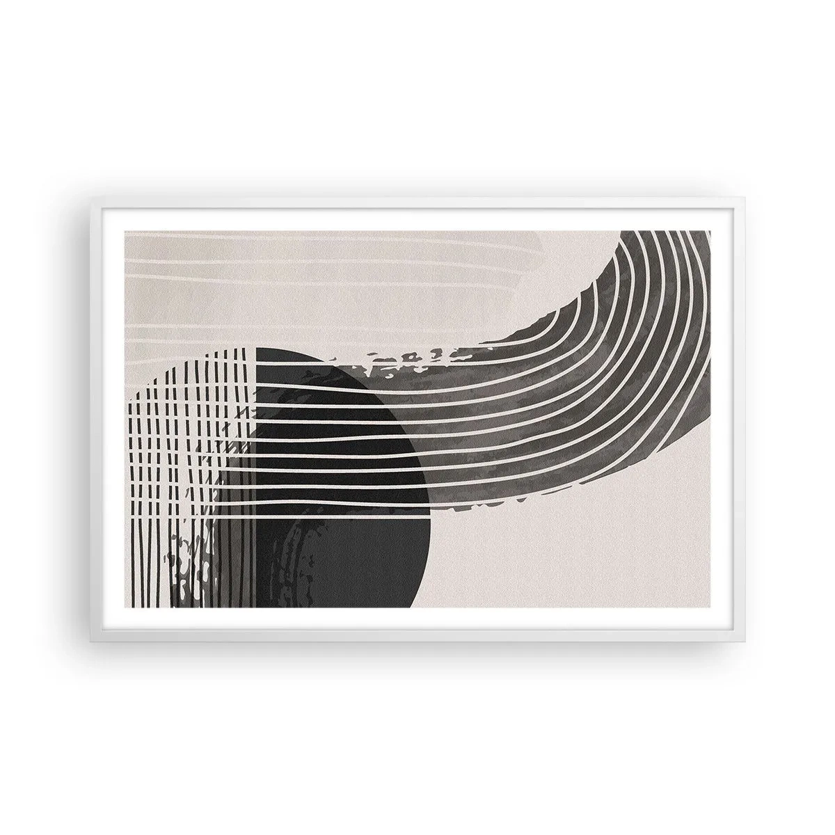 Poster în ramă albă - Până acolo și înapoi - 91x61 cm