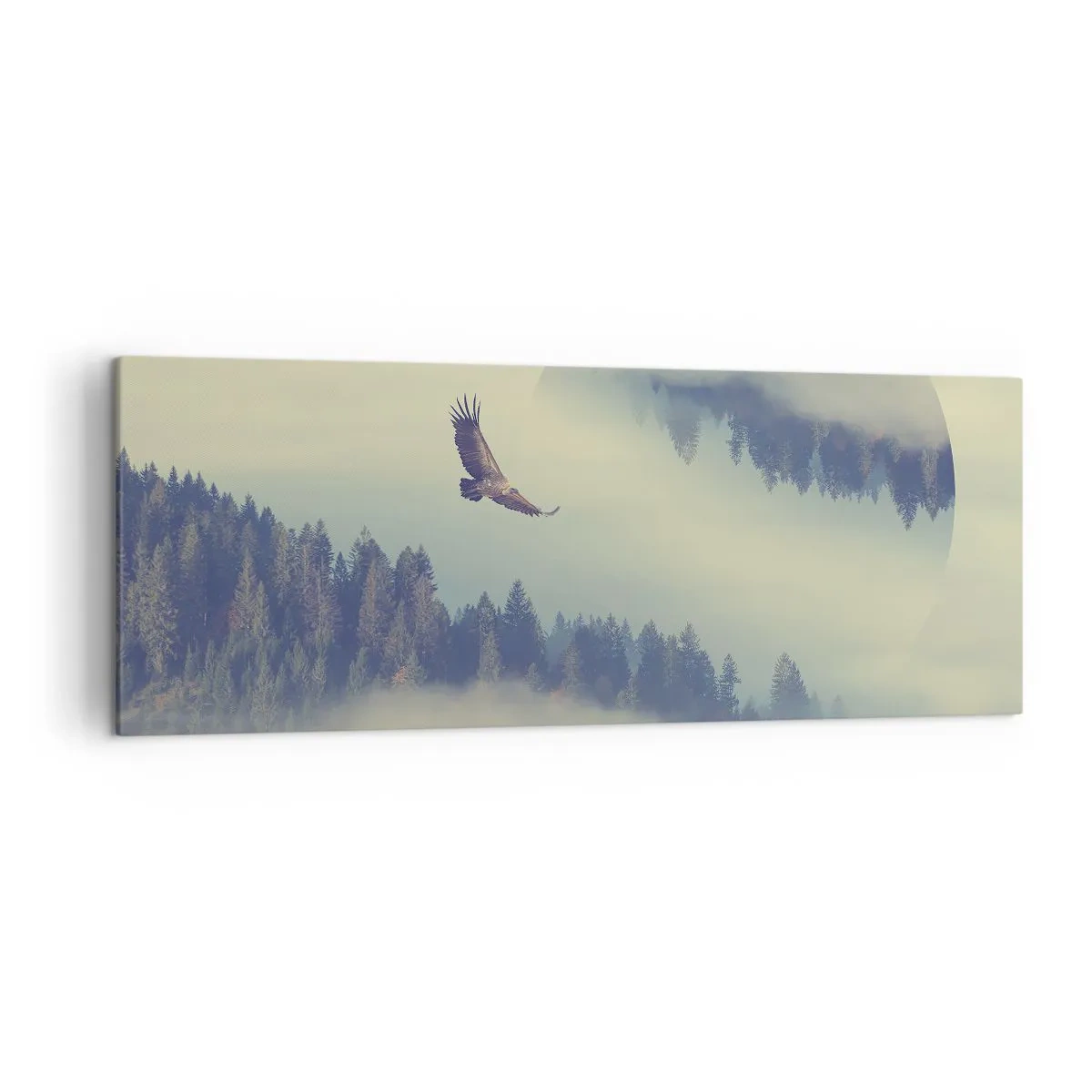Tablou pe pânză - Am văzut umbra unui vultur - 140x50 cm