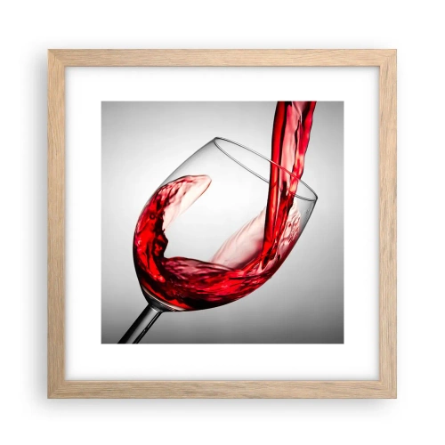 Poster în ramă de stejar deschis - Culoare - mișcare - sunet - 30x30 cm