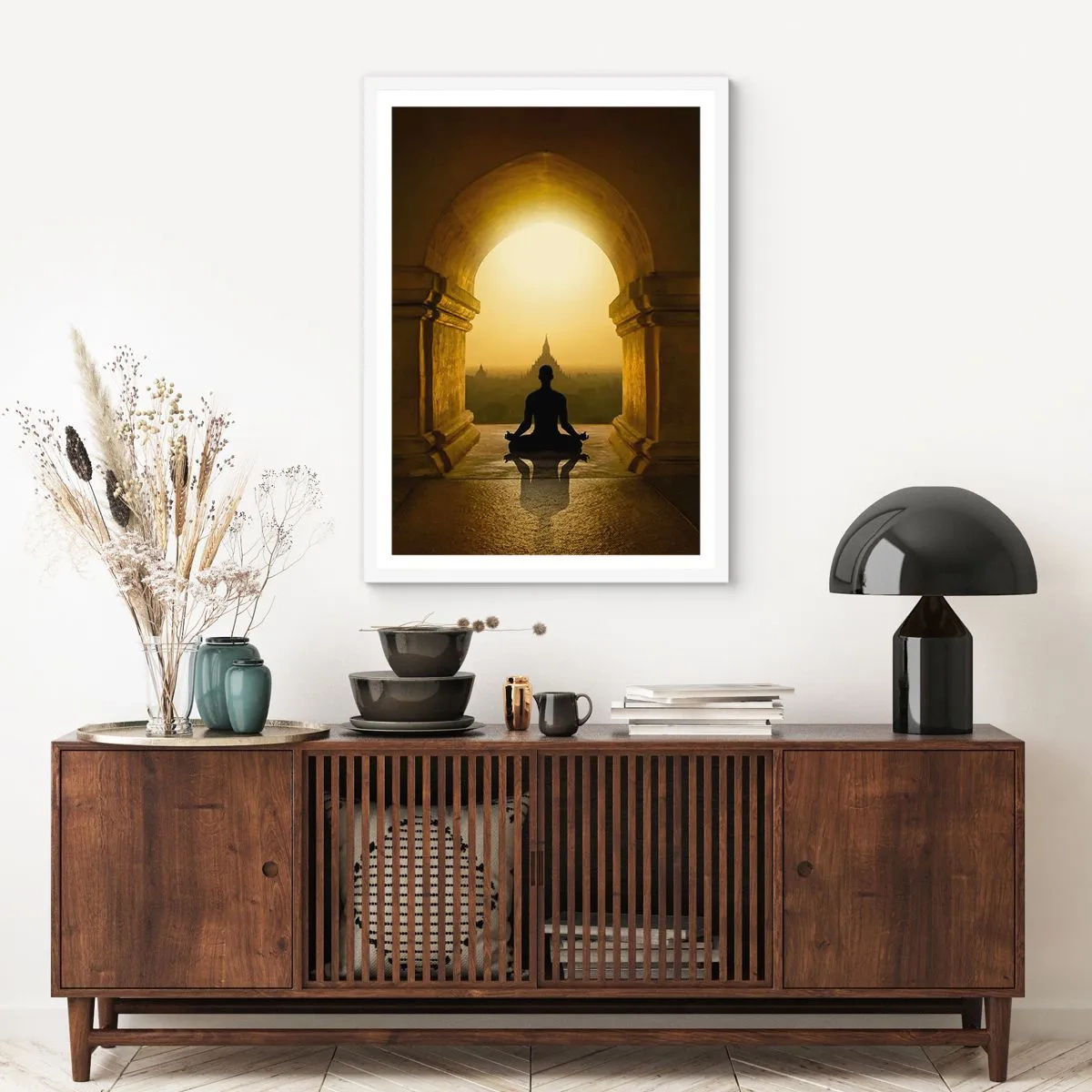 Poster în ramă albă - Armonie completă - 40x50 cm