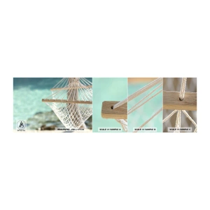 Mostră tapet autocolant Deluxe Sticker - Timp de relaxare - Hamac, plajă, Călătorii - 100x30 cm