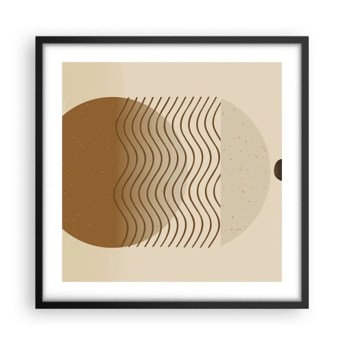 Poster în ramă neagră - Despre originea figurilor geometrice - 50x50 cm