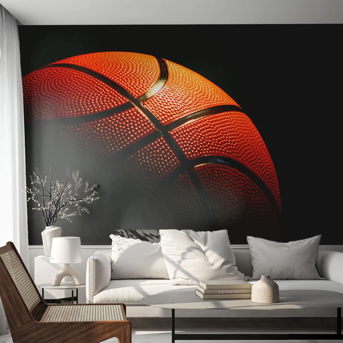 Tapet Premium Canvas - Frumoasă ca o planetă - Sport, Baschet, Baschet - 450x315 cm