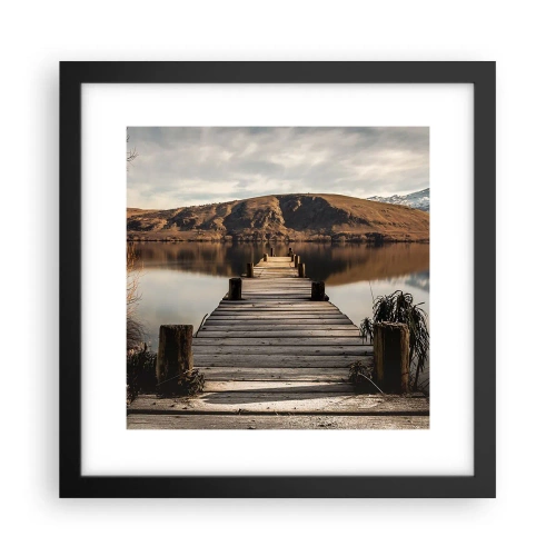 Poster în ramă neagră - Peisaj în tăcere - 30x30 cm