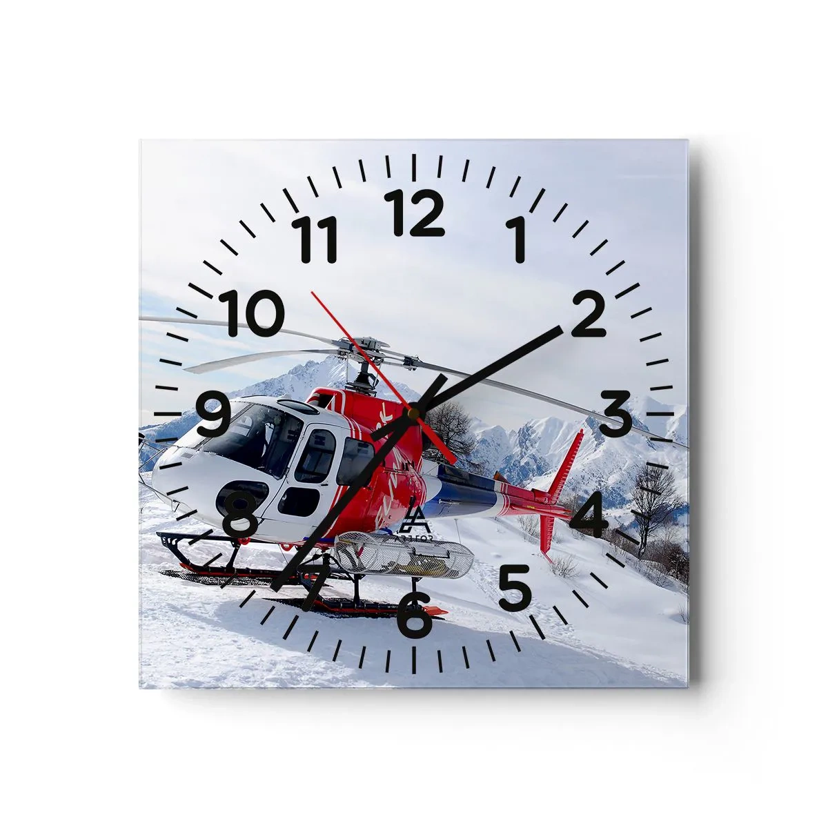 Ceas de perete - Ceas pe sticlă - Întotdeauna gata - 40x40 cm