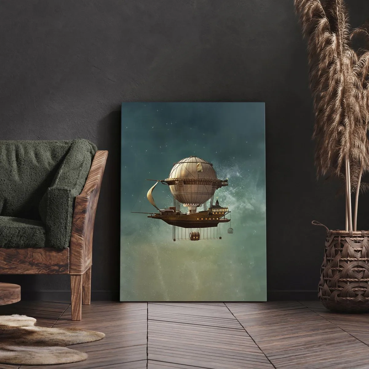 Tablou pe pânză - Jules Verne vă transmite salutări - 70x100 cm