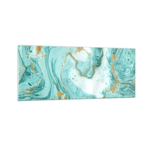 Tablou pe sticlă - Sub marele val al perioadei Edo - 100x40 cm