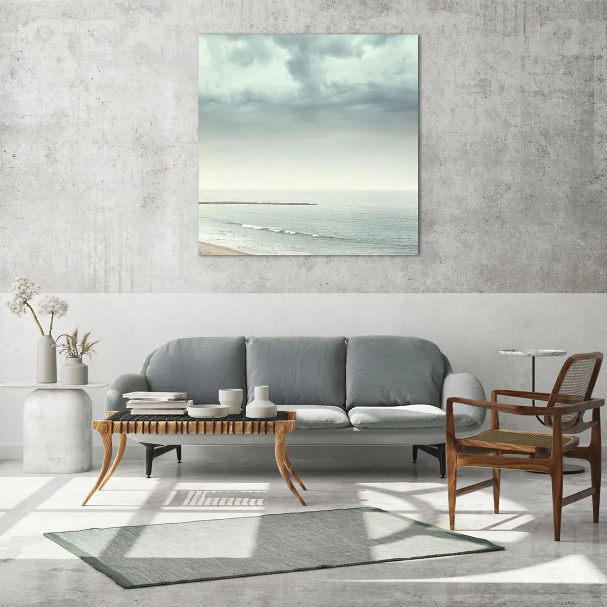 Tablou pe sticlă - Căutând liniștea - 60x60 cm