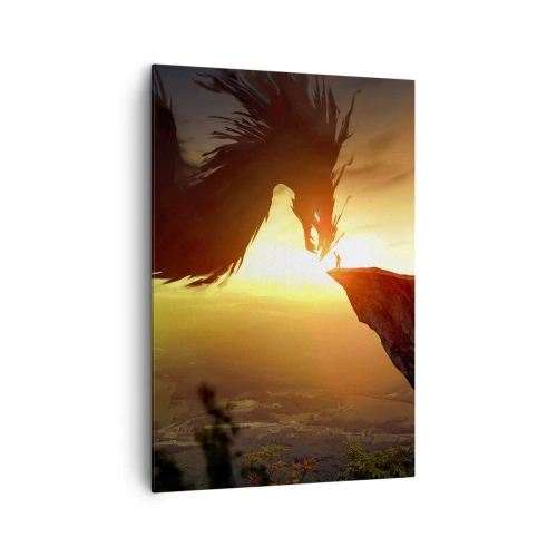 Tablou pe pânză - Vânător de dragoni - 70x100 cm