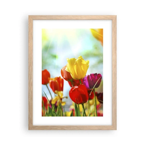 Poster în ramă de stejar deschis - Toate culorile soarelui - 30x40 cm