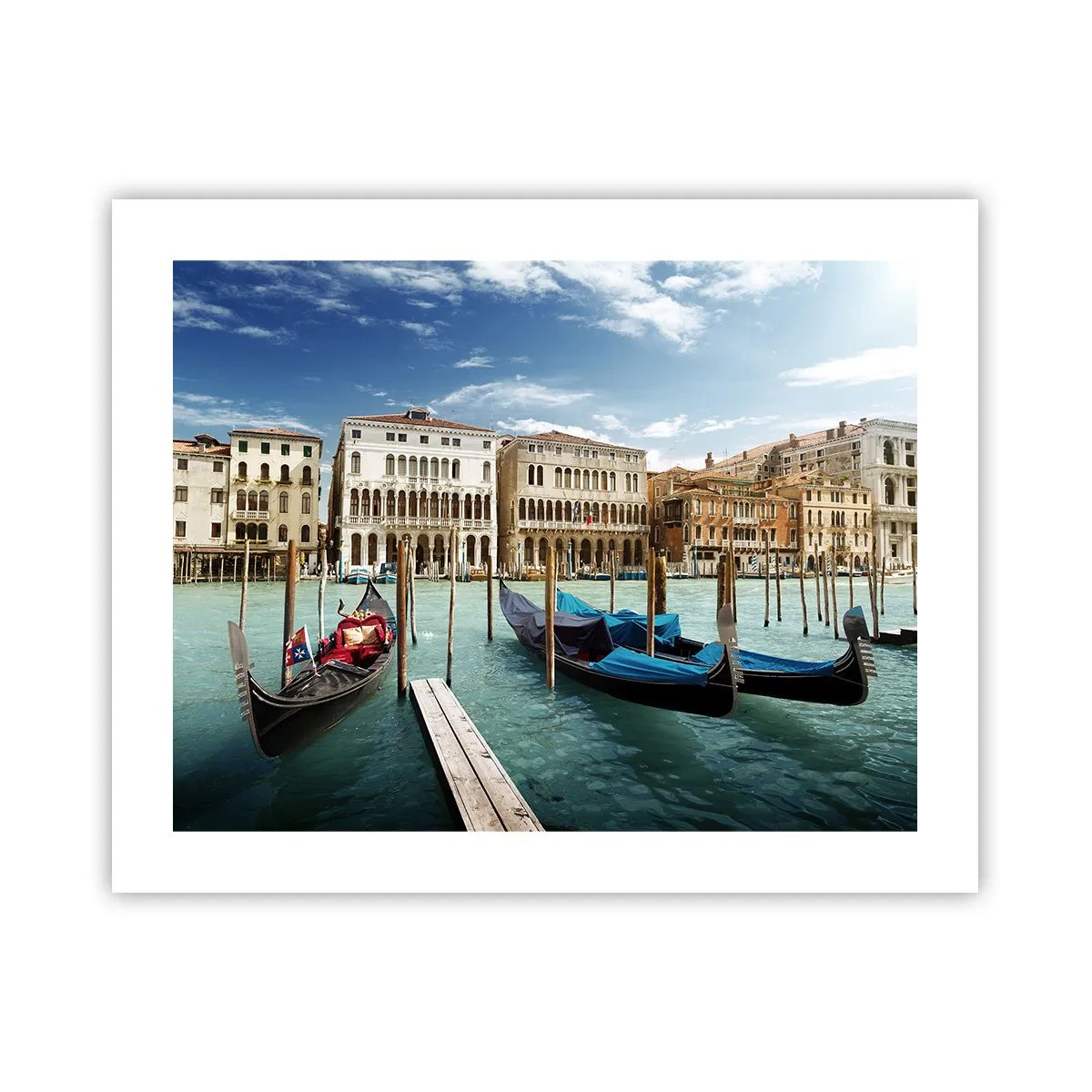 Poster - Palate în albastru - 50x40 cm