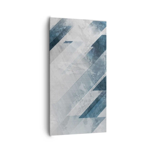 Tablou pe pânză - Compoziția spațială - mișcarea griului - 65x120 cm