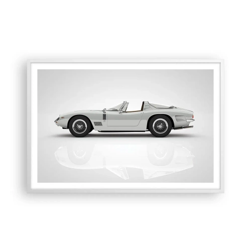 Poster în ramă albă - Promisiunea distracției - 91x61 cm