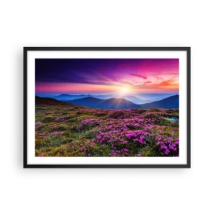 Poster în ramă neagră - Ierburile proaspete miroseau puternic - 70x50 cm