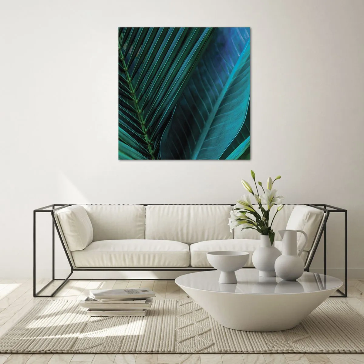 Tablou pe sticlă - Anatomia verdelui - 30x30 cm