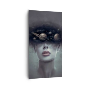 Tablou pe pânză - Și planetele o iau razna... - 65x120 cm