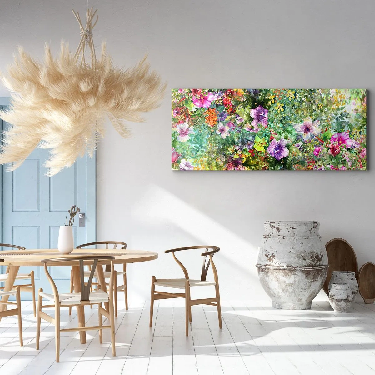 Tablou pe pânză - Să ne pierdem în flori - 100x40 cm