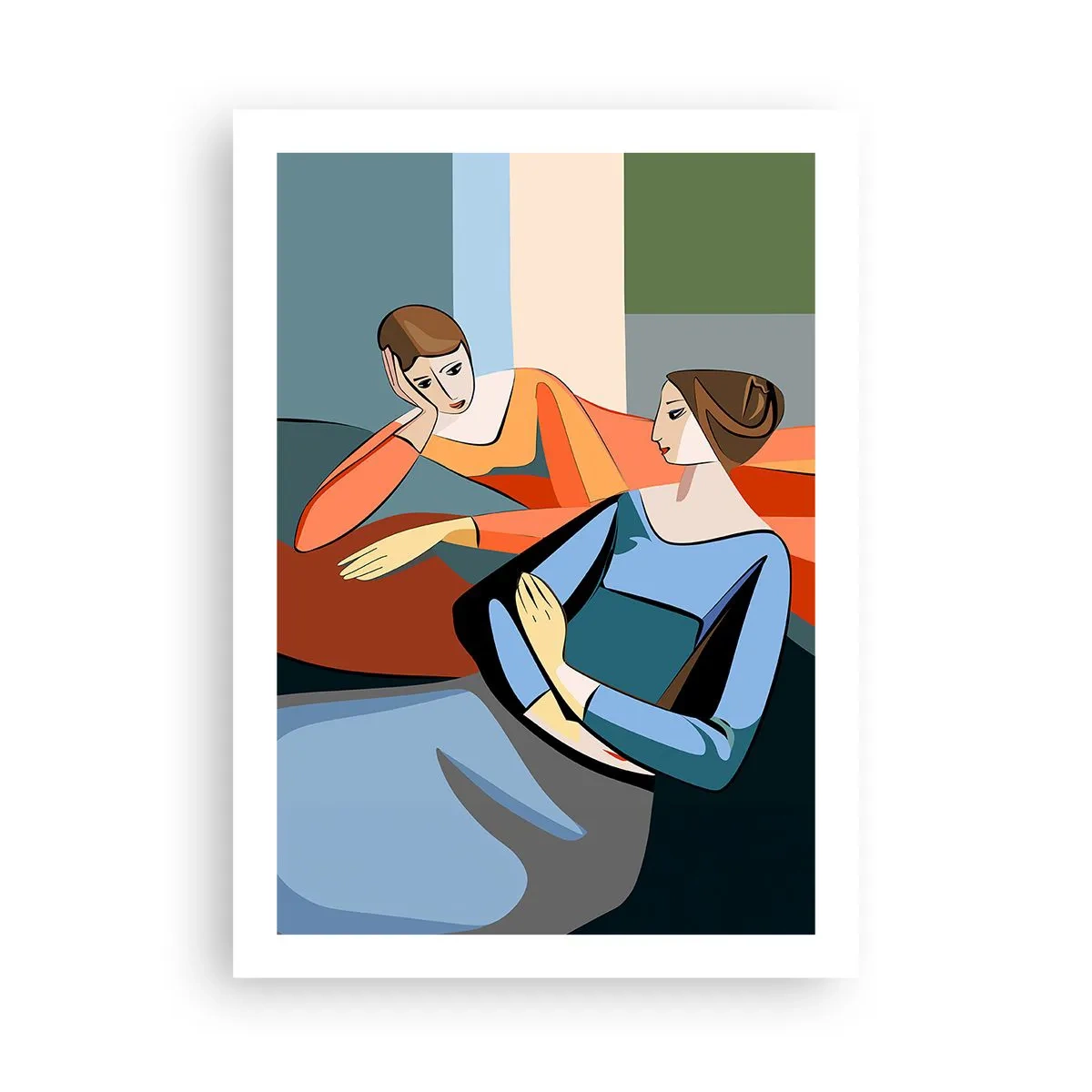 Poster - Un moment de confidențe - 50x70 cm
