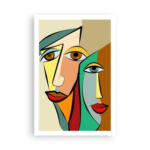 Poster - Cuplu cubist - 61x91 cm