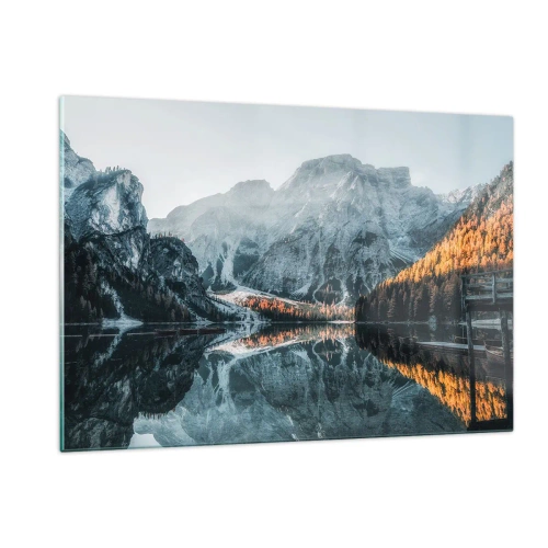 Tablou pe sticlă - Peisaj în oglindă - 120x80 cm
