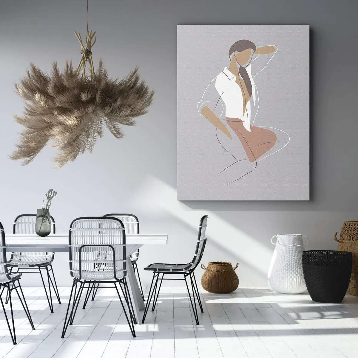 Tablou pe pânză - Schiță de farmec - 70x100 cm