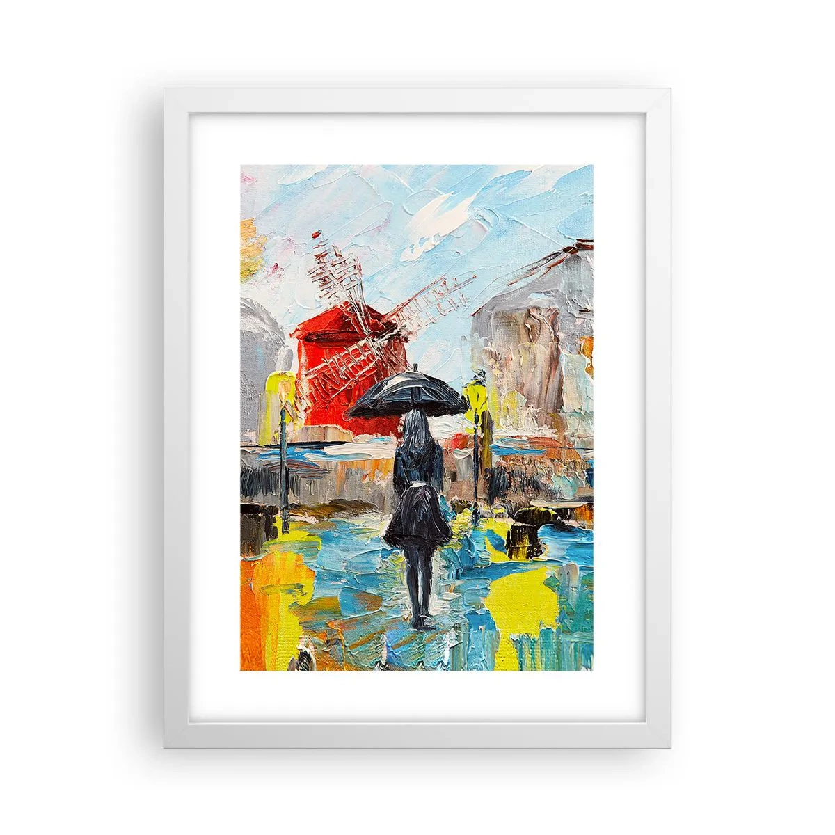 Poster în ramă albă - Legende pariziene - 30x40 cm