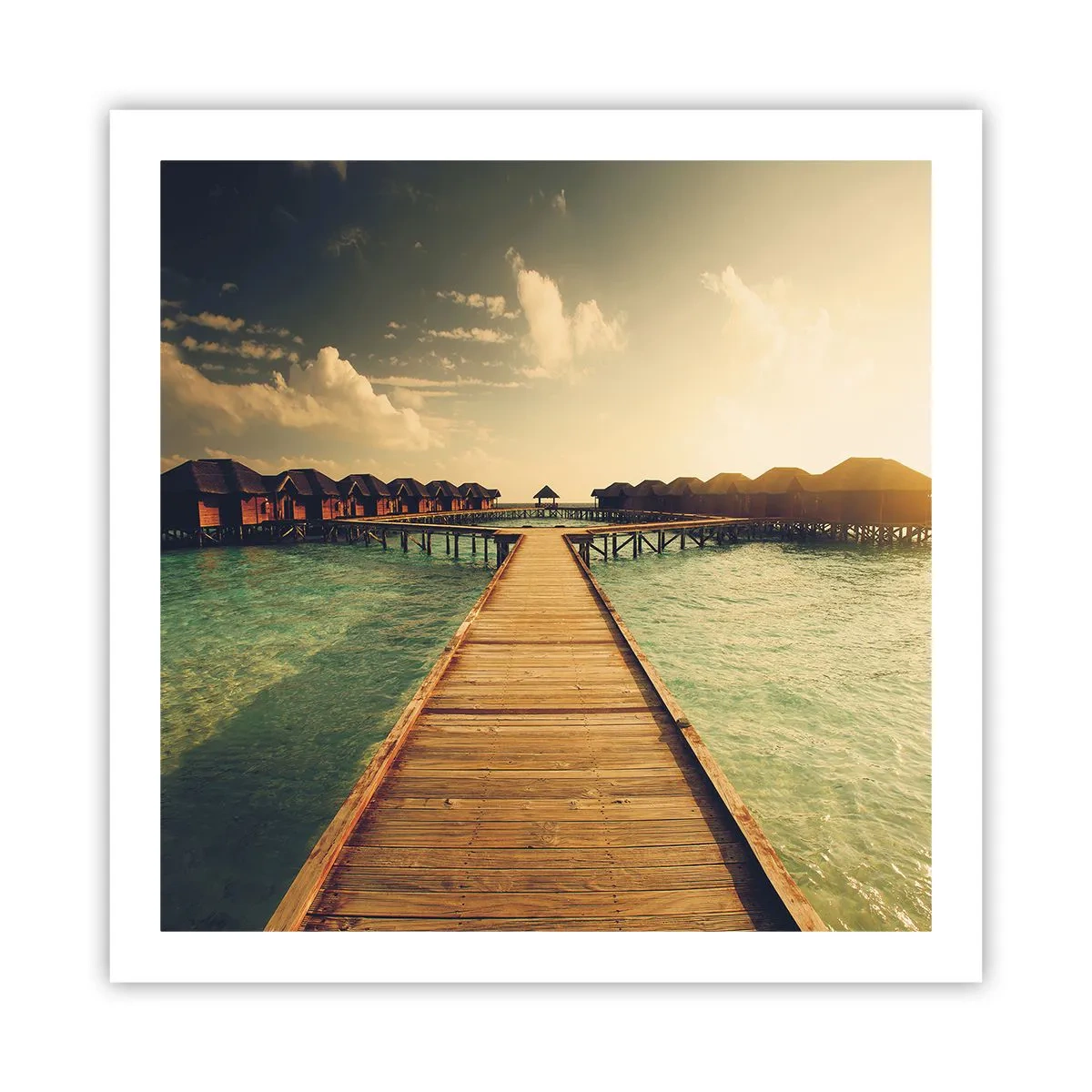 Poster - O invitație caldă - 60x60 cm