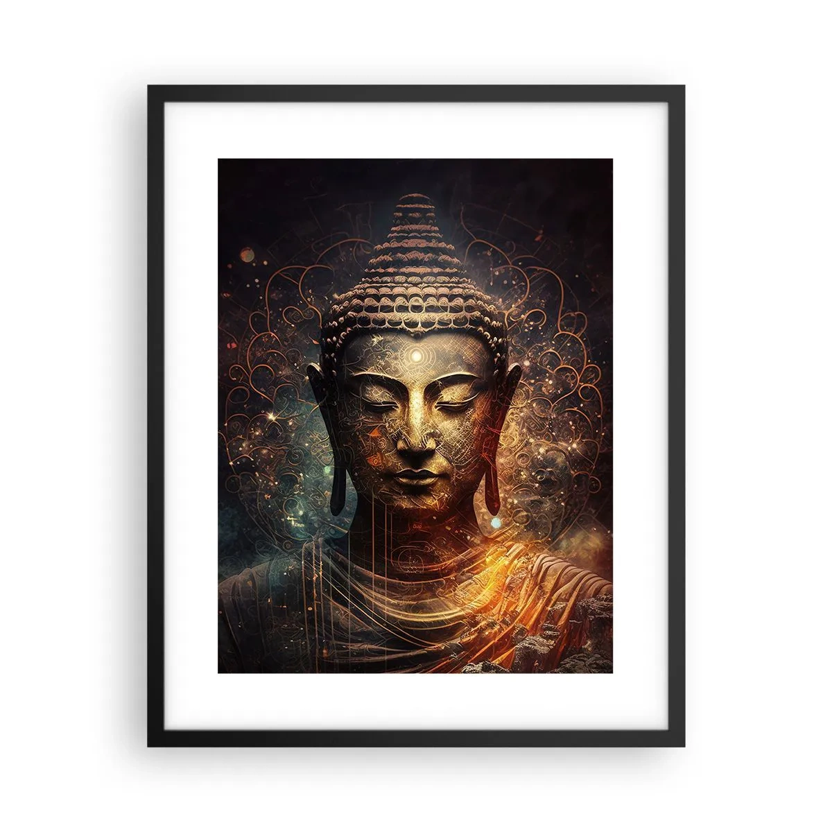 Poster în ramă neagră - Echilibru spiritual - 40x50 cm