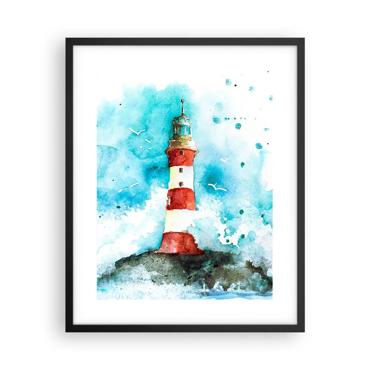 Poster în ramă neagră - Unitatea forțelor naturii - 40x50 cm