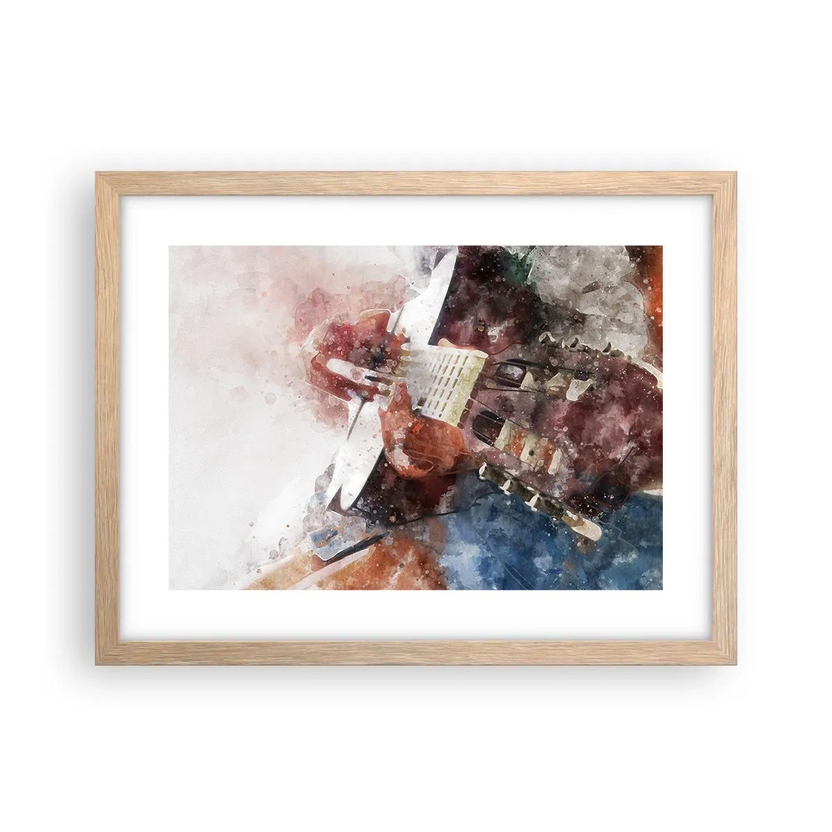 Poster în ramă de stejar deschis - Și ce părere ai? - 40x30 cm