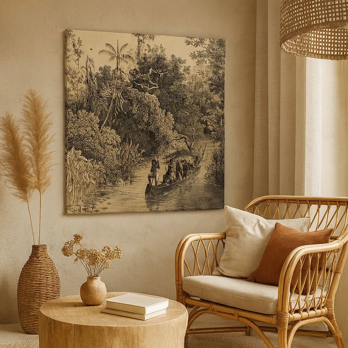 Tablou pe pânză - Călătorie la sursă - 30x30 cm