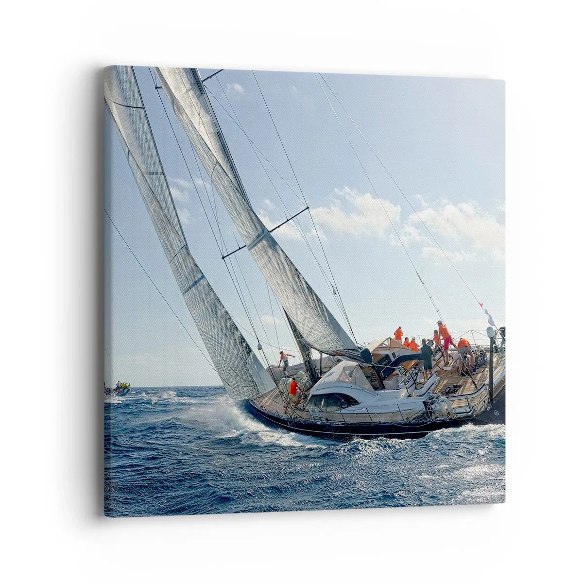 Tablou pe pânză - Să câștige cel mai bun - 40x40 cm