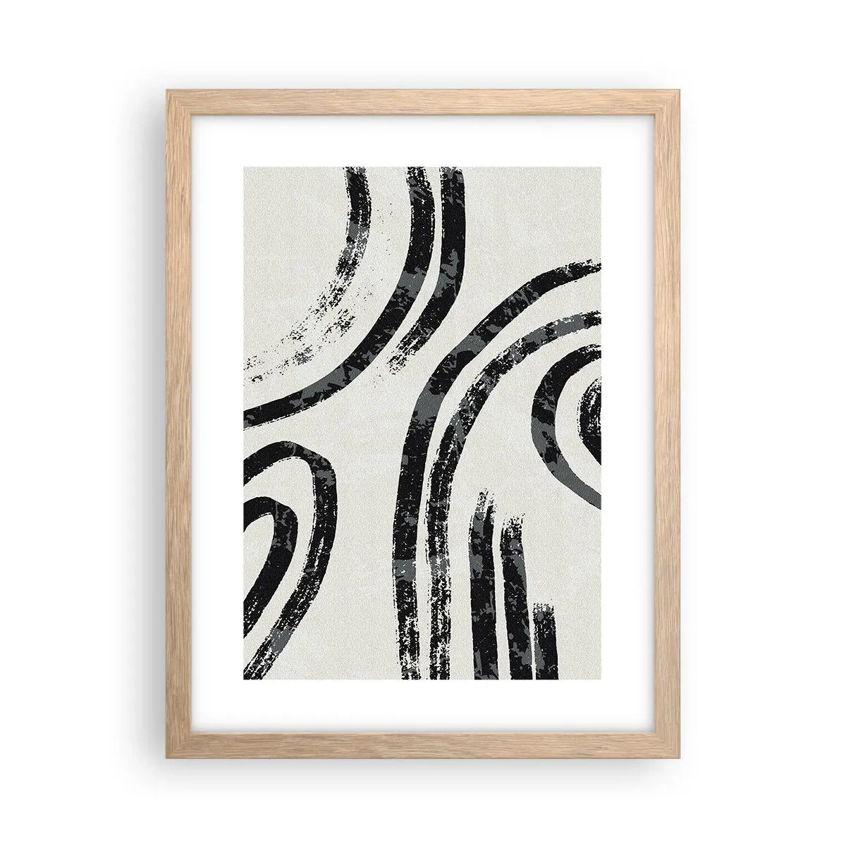 Poster în ramă de stejar deschis - Pe jumătate oprit - 30x40 cm