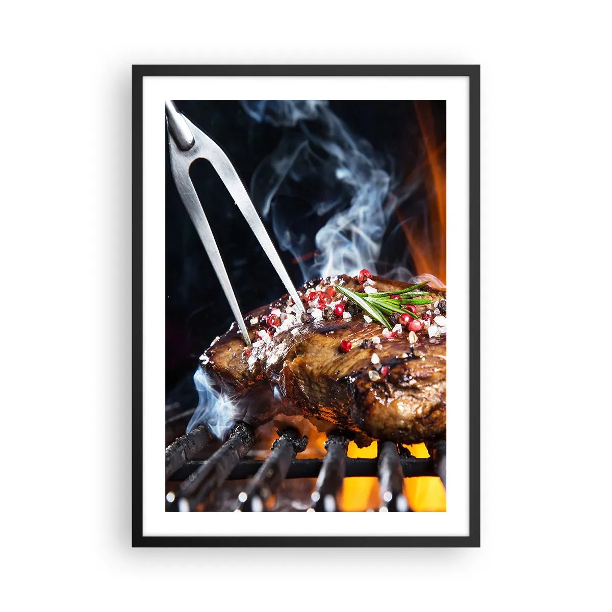 Poster în ramă neagră - Suculente și parfumate - 50x70 cm