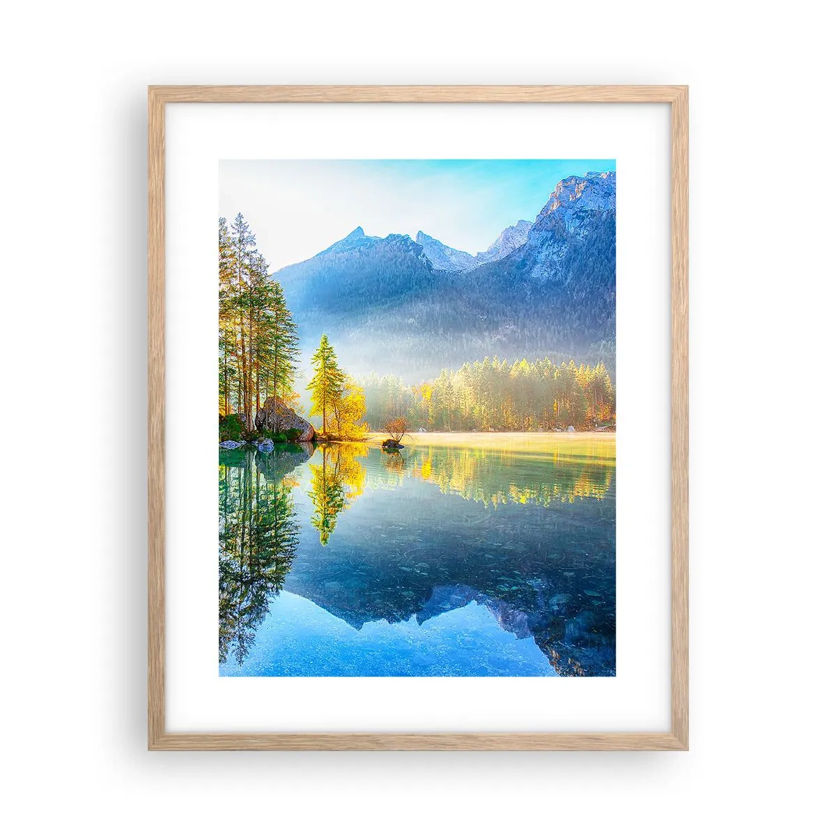 Poster în ramă de stejar deschis - Maiestate și dulceață - 40x50 cm