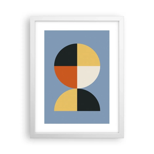 Poster în ramă albă - Uită-te și numără - 30x40 cm