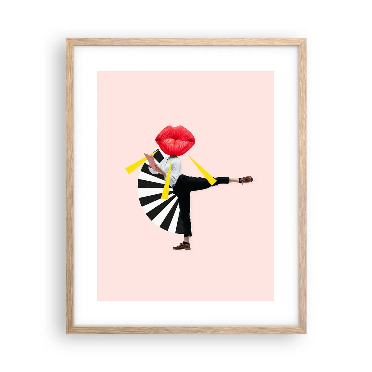 Poster în ramă de stejar deschis - Artă pop suprarealistă - 40x50 cm