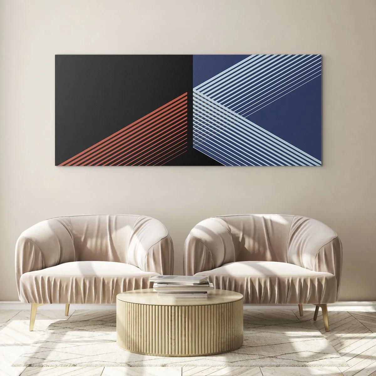 Tablou pe sticlă - O poveste simplă - 100x40 cm