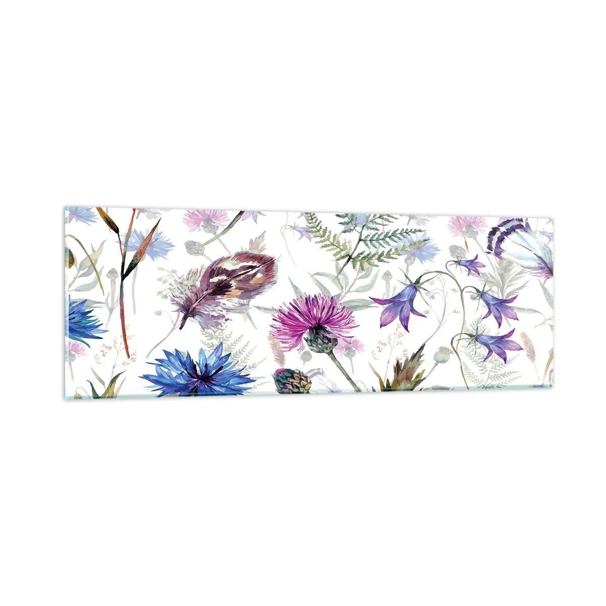 Tablou pe sticlă - Ierbarul polonez - 90x30 cm