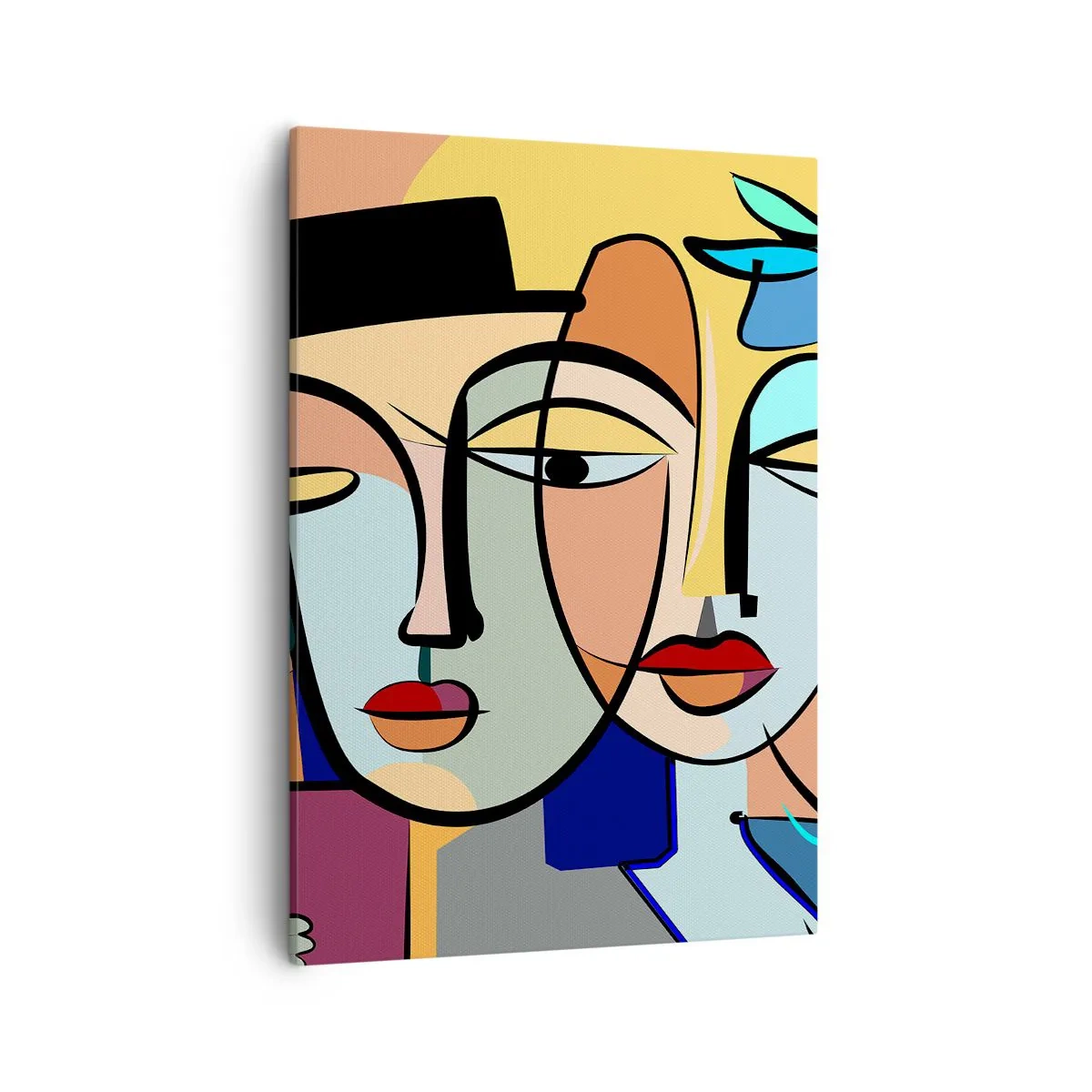 Tablou pe pânză - Întâlnire cu Picasso - 50x70 cm