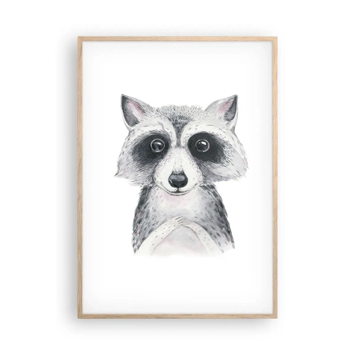 Poster în ramă de stejar deschis - Un moment pentru emoții - 70x100 cm