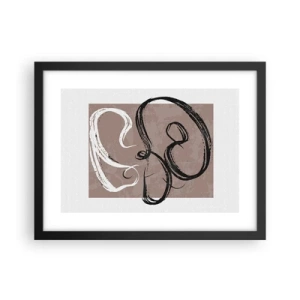 Poster în ramă neagră - Compoziția - căutarea plenitudinii - 40x30 cm