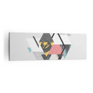 Tablou pe pânză - Variația triunghiului și a rombului - 160x50 cm