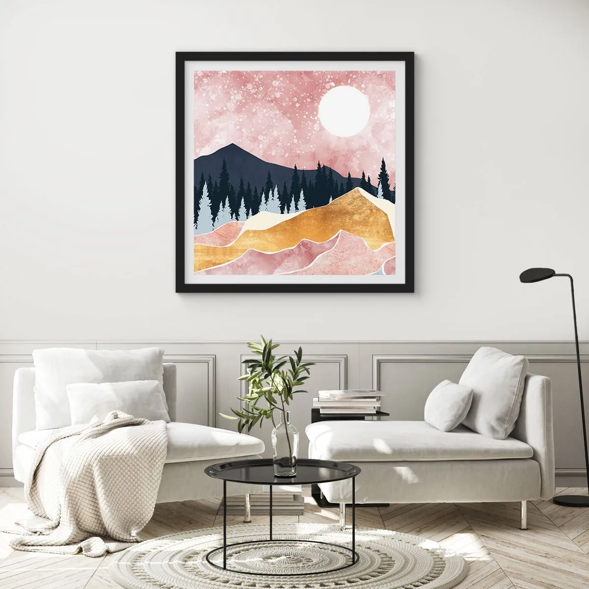 Poster în ramă neagră - Garda de noapte - 60x60 cm